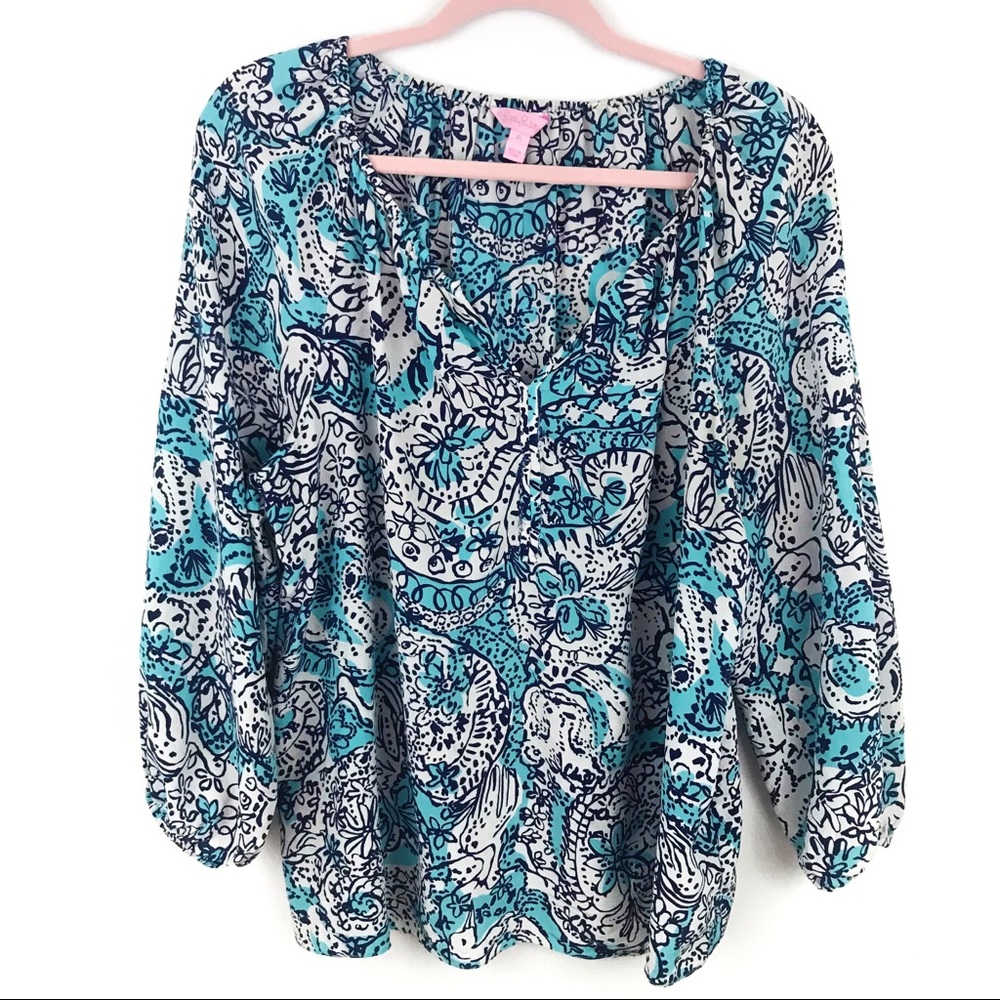 Lily Pulitzer | Floral Print Blouse